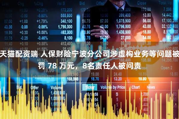 天猫配资端 人保财险宁波分公司涉虚构业务等问题被罚 78 万元，8名责任人被问责
